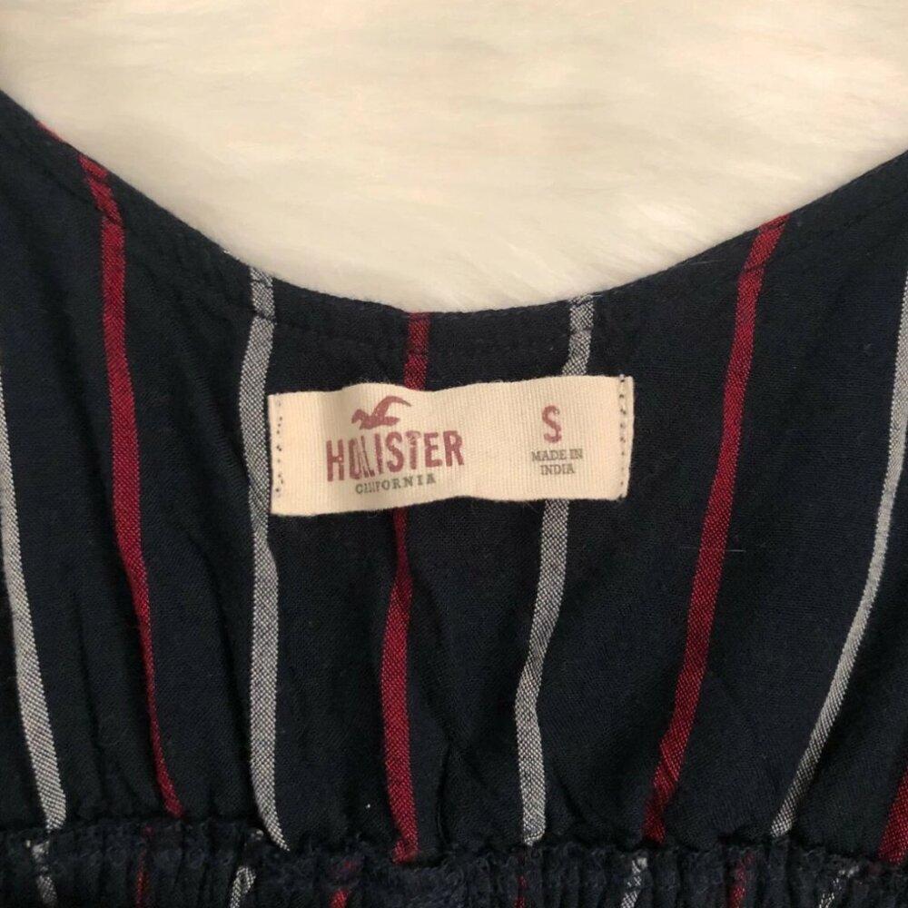 Hollister Striped Romper Size Small Jumpsuit Flare Leg - Picture 6 of 6